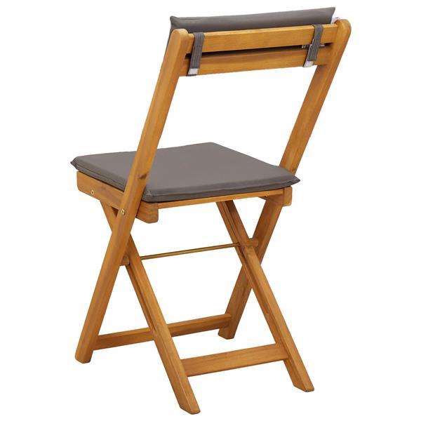 Grote foto vidaxl bistrostoelen voor buiten 2 pcs donkergrijs 40 x 53 x 80 cm tuin en terras tuinmeubelen