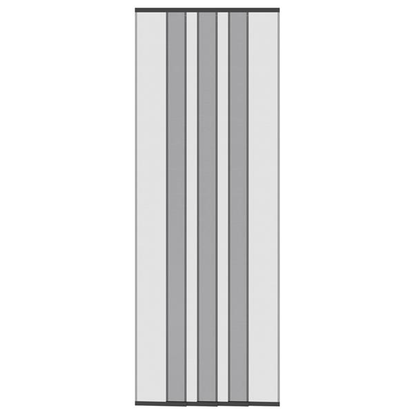 Grote foto vidaxl insect deurenscherm met gaaskleed zwart polyester doe het zelf en verbouw deuren en horren