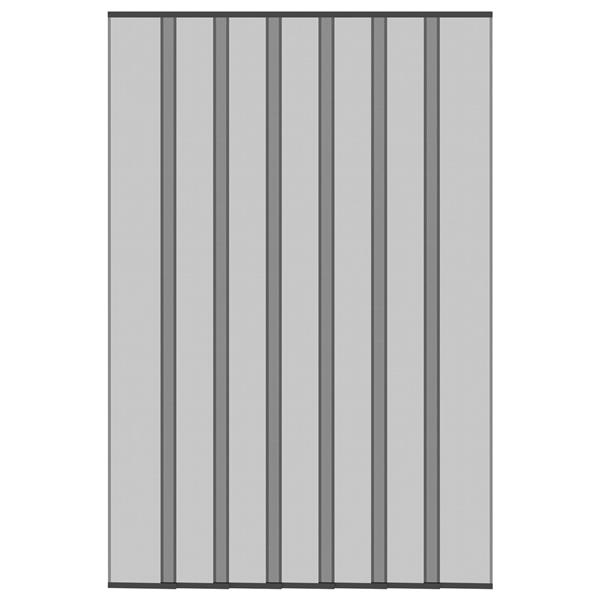 Grote foto vidaxl deurhor met muggengaas zwart 160 x 240 cm polyester doe het zelf en verbouw deuren en horren