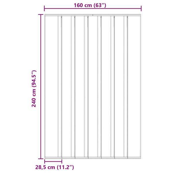 Grote foto vidaxl deurhor met muggengaas zwart 160 x 240 cm polyester doe het zelf en verbouw deuren en horren