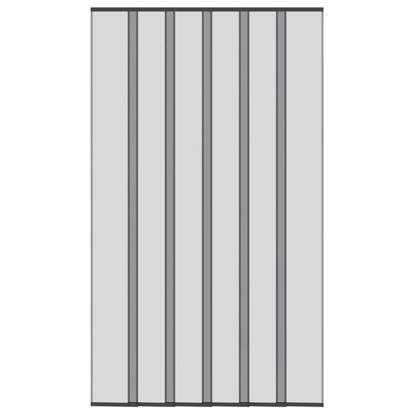 Grote foto vidaxl insect deurenscherm met gaaskleed zwart polyester doe het zelf en verbouw deuren en horren