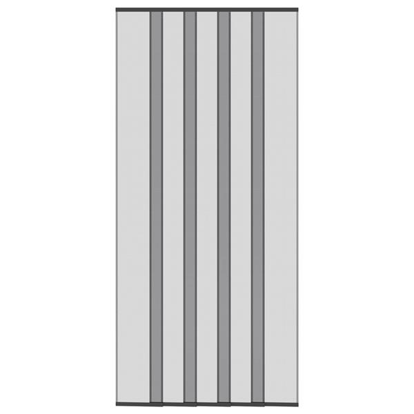 Grote foto vidaxl insect deurenscherm met gaaskleed zwart polyester doe het zelf en verbouw deuren en horren