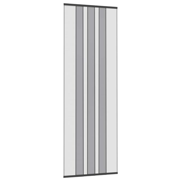 Grote foto vidaxl insect deurenscherm met gaaskleed zwart polyester doe het zelf en verbouw deuren en horren