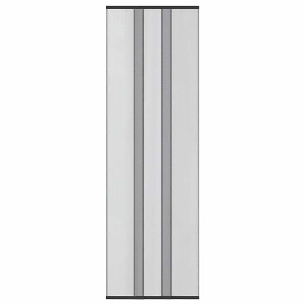 Grote foto vidaxl insect deurenscherm met gaaskleed zwart polyester doe het zelf en verbouw deuren en horren