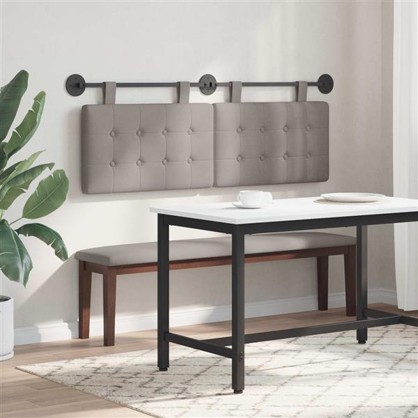 Grote foto vidaxl hangend hoofdbord stof antiek en kunst stoelen en banken