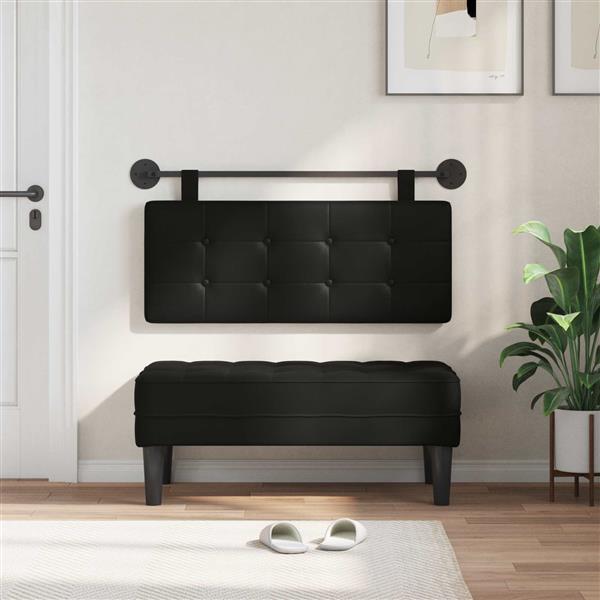 Grote foto vidaxl hangend hoofdbord nep leer antiek en kunst stoelen en banken