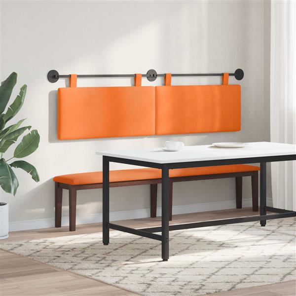 Grote foto vidaxl hangend hoofdbord katoen stof antiek en kunst stoelen en banken