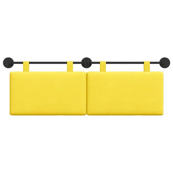 Grote foto vidaxl hangend hoofdbord katoen stof antiek en kunst stoelen en banken