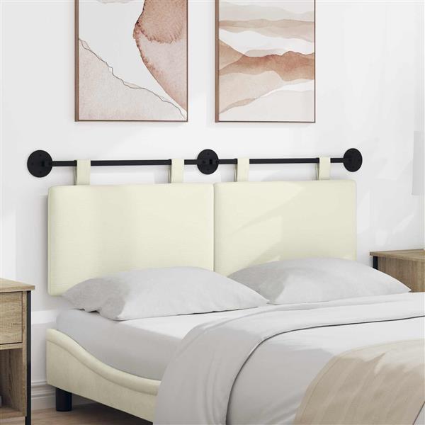 Grote foto vidaxl hangend hoofdbord katoen stof antiek en kunst stoelen en banken