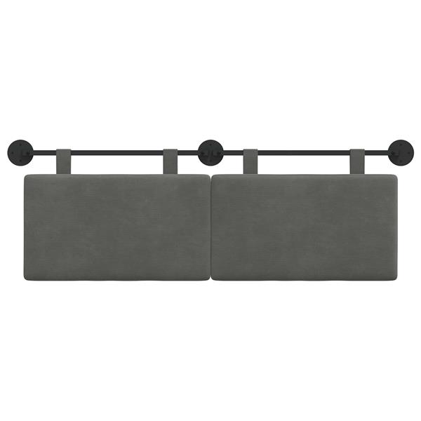 Grote foto vidaxl hangend hoofdbord katoen stof antiek en kunst stoelen en banken