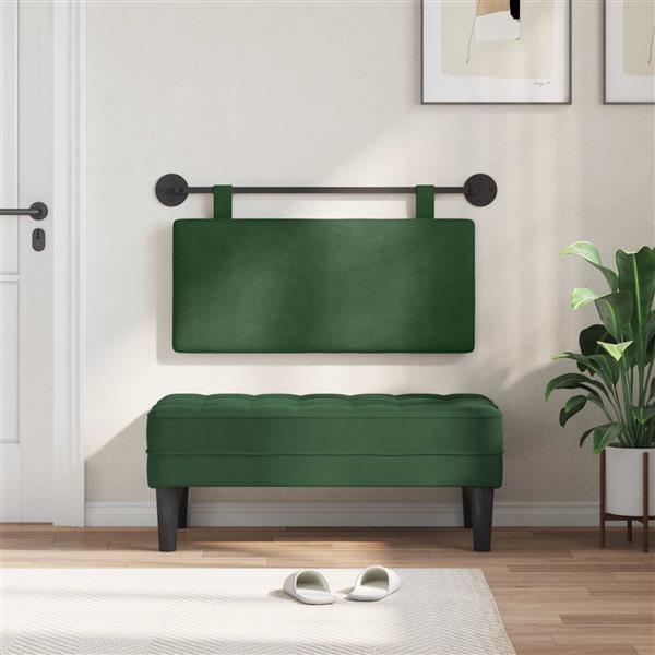 Grote foto vidaxl hangend hoofdbord katoen stof antiek en kunst stoelen en banken