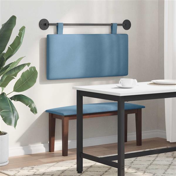 Grote foto vidaxl hangend hoofdbord katoen stof antiek en kunst stoelen en banken
