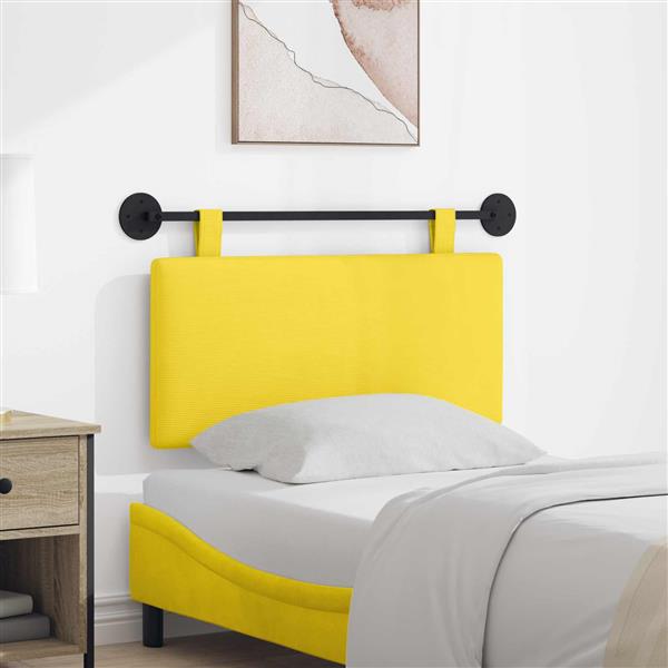 Grote foto vidaxl hangend hoofdbord katoen stof antiek en kunst stoelen en banken