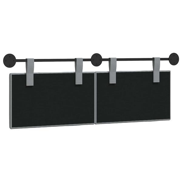 Grote foto vidaxl hangend hoofdbord stof antiek en kunst stoelen en banken