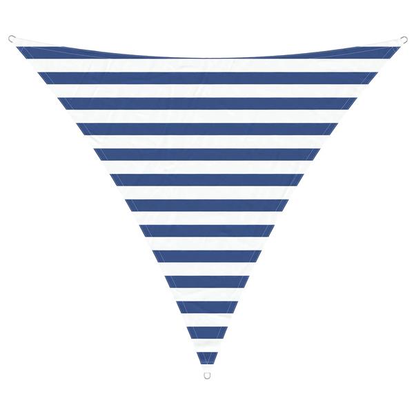 Grote foto vidaxl zonneschaduwzeil blauw en wit 2 x 2 x 2 m 100 polyester oxford tuin en terras overige tuin en terras