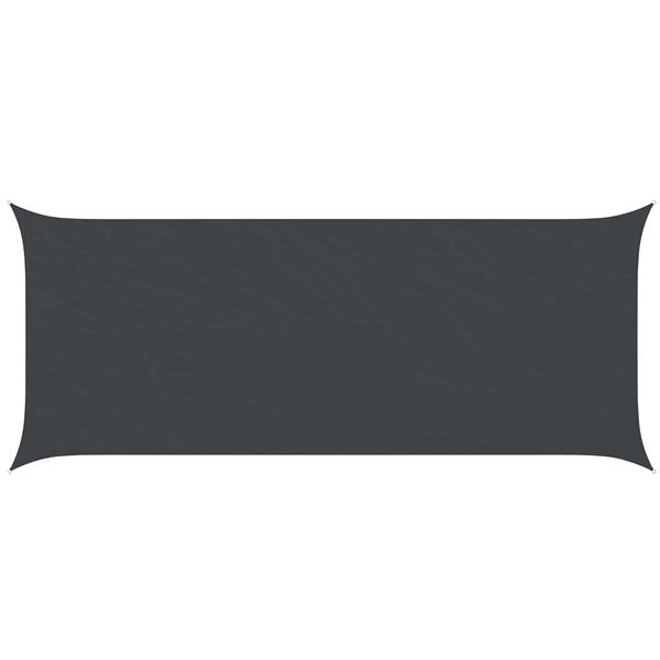 Grote foto vidaxl zonneschaduwzeil zwart 6 x 2 5 m 100 polyester oxford tuin en terras overige tuin en terras