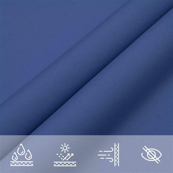 Grote foto vidaxl zonneschaduwzeil blauw 6 x 2 5 m 100 polyester oxford tuin en terras overige tuin en terras