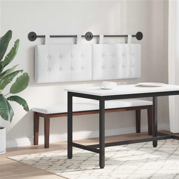 Grote foto vidaxl hangend hoofdbord stof antiek en kunst stoelen en banken
