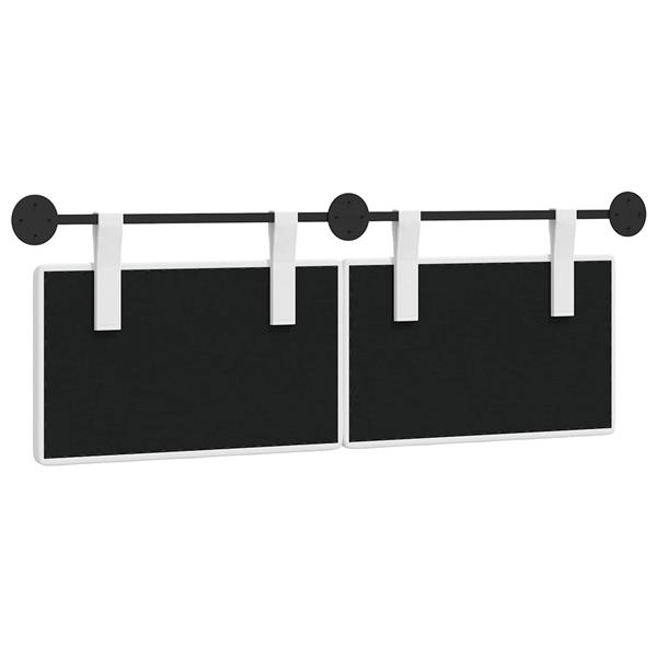 Grote foto vidaxl hangend hoofdbord stof antiek en kunst stoelen en banken