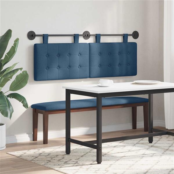 Grote foto vidaxl hangend hoofdbord stof antiek en kunst stoelen en banken