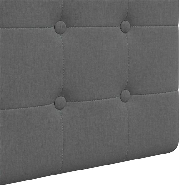 Grote foto vidaxl hangend hoofdbord donkergrijs stof antiek en kunst stoelen en banken