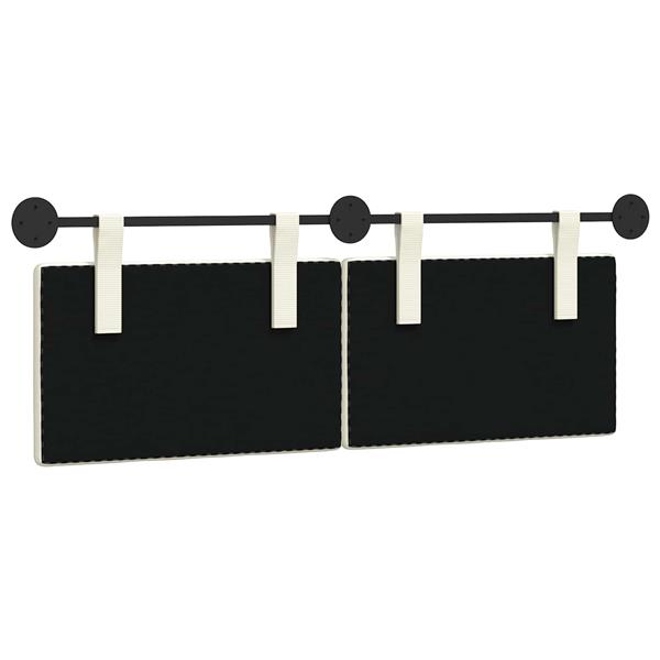 Grote foto vidaxl hangend hoofdbord katoen stof antiek en kunst stoelen en banken