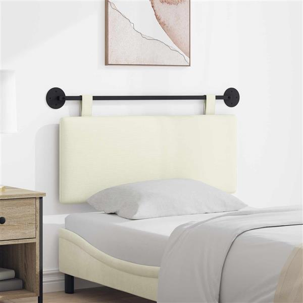 Grote foto vidaxl hangend hoofdbord katoen stof antiek en kunst stoelen en banken