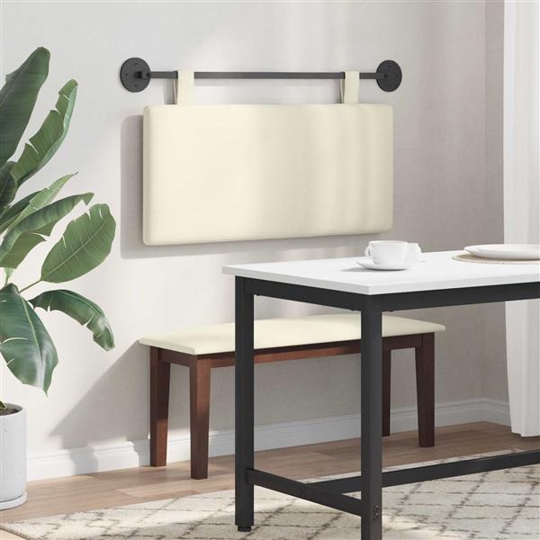 Grote foto vidaxl hangend hoofdbord katoen stof antiek en kunst stoelen en banken