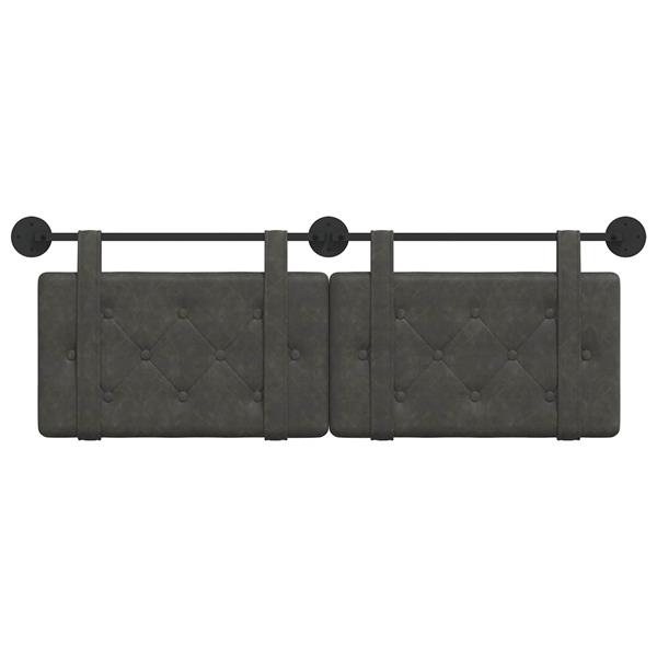 Grote foto vidaxl hangend hoofdbord antiek pu antiek en kunst stoelen en banken