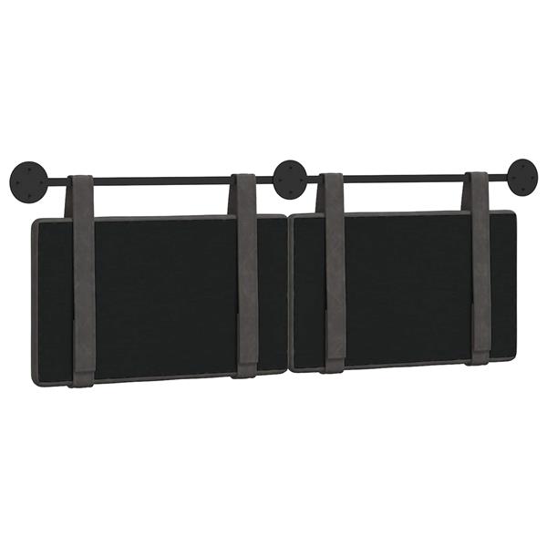 Grote foto vidaxl hangend hoofdbord antiek pu antiek en kunst stoelen en banken