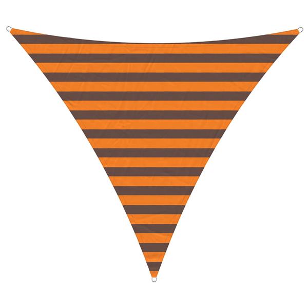 Grote foto vidaxl buiten zonneschaduwzeil oranje en bruin 2 x 2 x 2 m tuin en terras overige tuin en terras