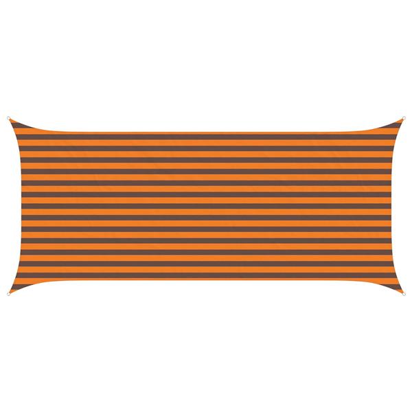 Grote foto vidaxl zonneschaduwzeil oranje en bruin 4 5 x 2 m tuin en terras overige tuin en terras