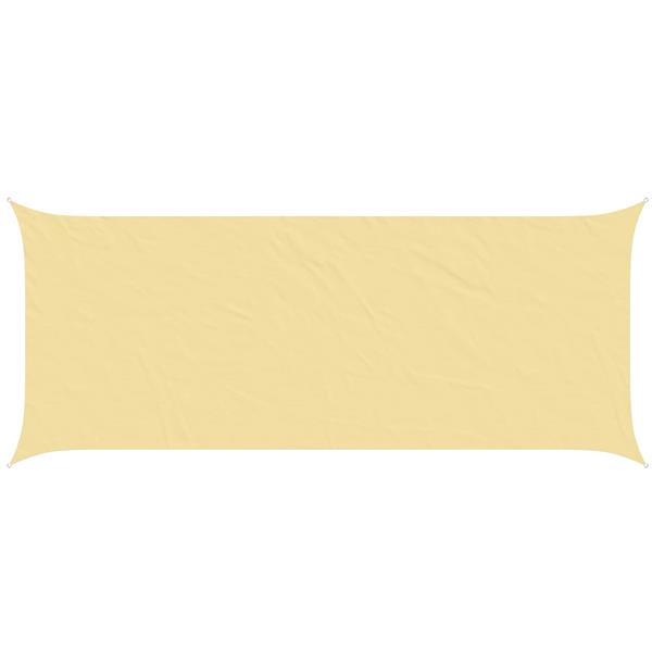 Grote foto vidaxl zonneschaduwzeil zand 6 x 2 5 m 100 polyester oxford tuin en terras overige tuin en terras