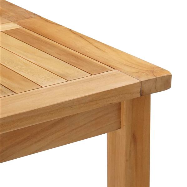 Grote foto vidaxl bartafel naturel 150 x 75 x 105 cm massief teakhout tuin en terras tuinmeubelen