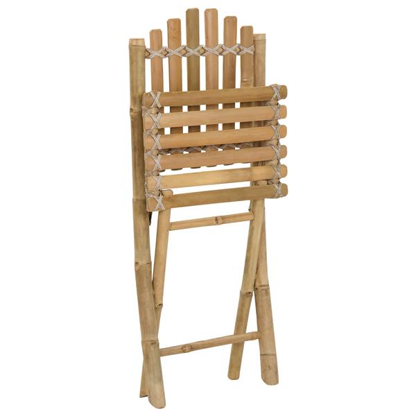 Grote foto vidaxl tuinstoel 4 pcs naturel 42 x 53 x 90 cm bamboe tuin en terras tuinmeubelen