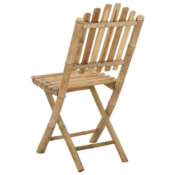 Grote foto vidaxl tuinstoel 4 pcs naturel 42 x 53 x 90 cm bamboe tuin en terras tuinmeubelen