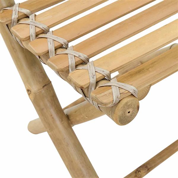 Grote foto vidaxl tuinstoel 4 pcs naturel 42 x 53 x 90 cm bamboe tuin en terras tuinmeubelen