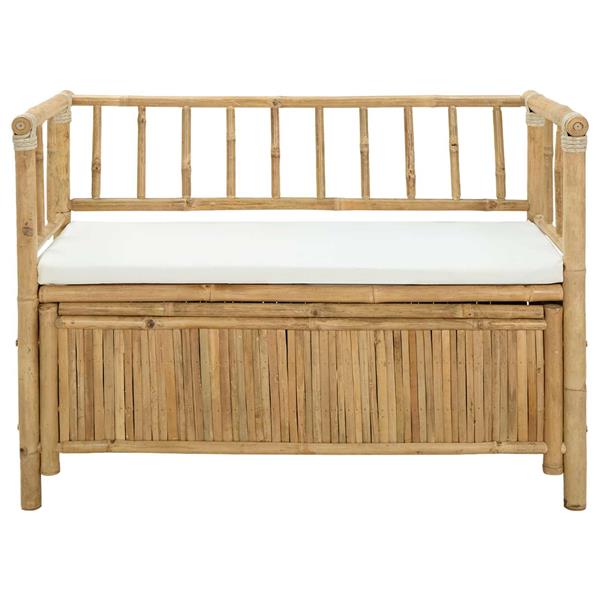 Grote foto vidaxl tuinkast bank naturel 110 x 47 x 80 cm bamboe tuin en terras tuinmeubelen