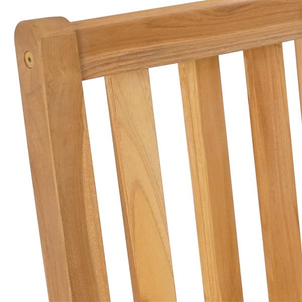 Grote foto vidaxl barkruk 2 pcs onbehandeld 35 x 45 x 110 cm massief teakhout tuin en terras tuinmeubelen