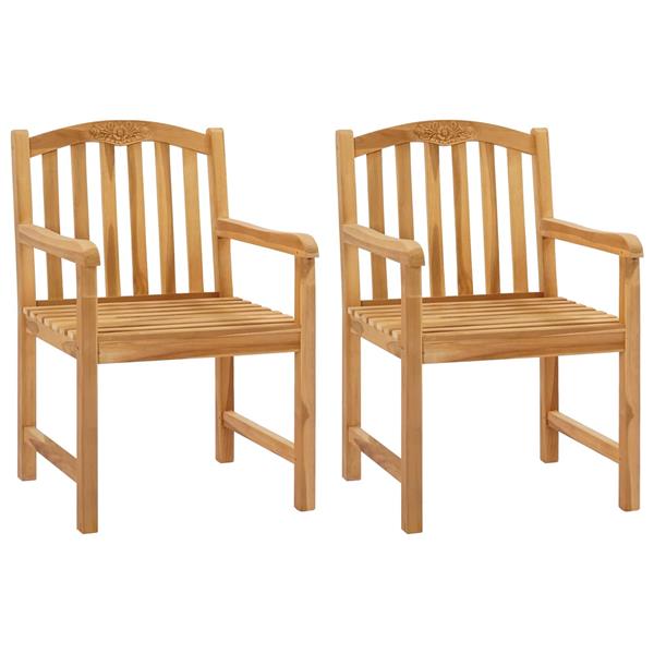 Grote foto vidaxl stoelen met rozenmotief 2 stuks naturel 58 x 60 x 90 cm tuin en terras tuinmeubelen