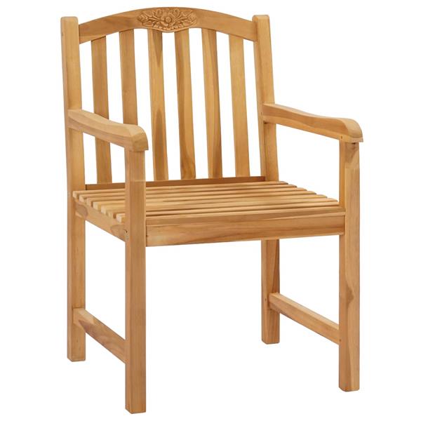 Grote foto vidaxl stoelen met rozenmotief 2 stuks naturel 58 x 60 x 90 cm tuin en terras tuinmeubelen