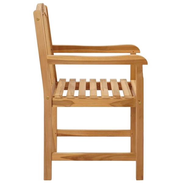 Grote foto vidaxl stoelen met rozenmotief 2 stuks naturel 58 x 60 x 90 cm tuin en terras tuinmeubelen