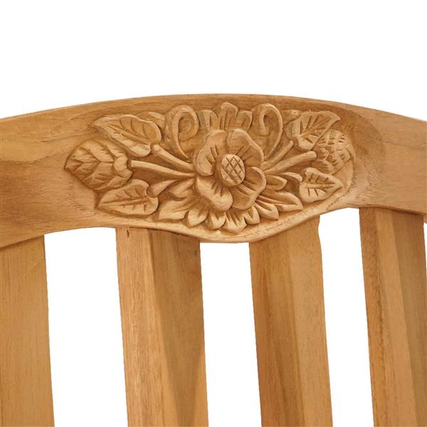 Grote foto vidaxl stoelen met rozenmotief 2 stuks naturel 58 x 60 x 90 cm tuin en terras tuinmeubelen