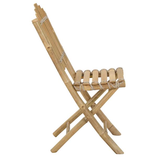 Grote foto vidaxl tuinstoel 4 pcs naturel 42 x 53 x 90 cm bamboe tuin en terras tuinmeubelen