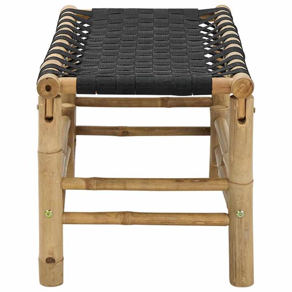 Grote foto vidaxl tuinbank naturel 80 x 38 x 40 cm bamboe tuin en terras tuinmeubelen