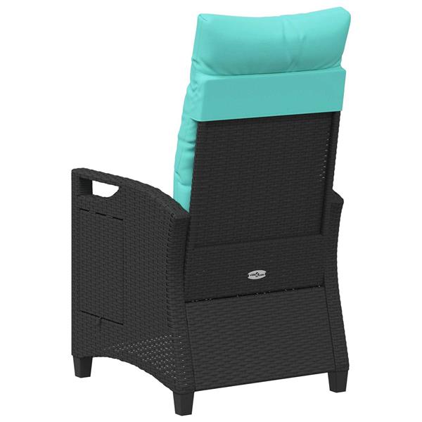 Grote foto vidaxl verstelbare tuinstoel 56 x 60 x 112 cm staal tuin en terras tuinmeubelen