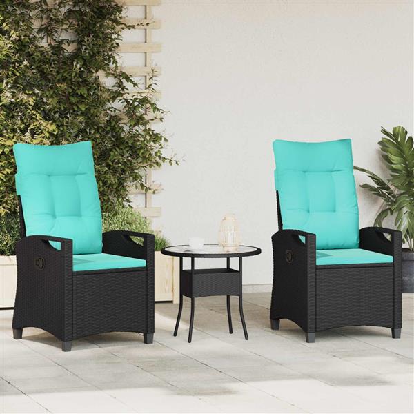 Grote foto vidaxl tuinstoel 56 x 64 x 94 cm staal tuin en terras tuinmeubelen