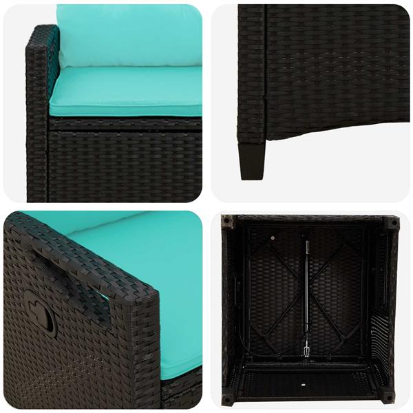 Grote foto vidaxl tuinstoel 56 x 64 x 94 cm staal tuin en terras tuinmeubelen