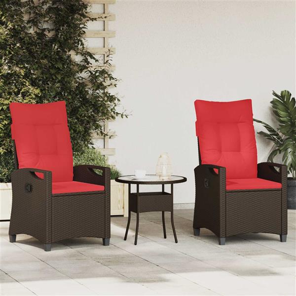 Grote foto vidaxl tuinstoel 56 x 64 x 94 cm staal tuin en terras tuinmeubelen