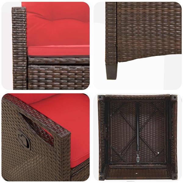 Grote foto vidaxl tuinstoel 56 x 64 x 94 cm staal tuin en terras tuinmeubelen